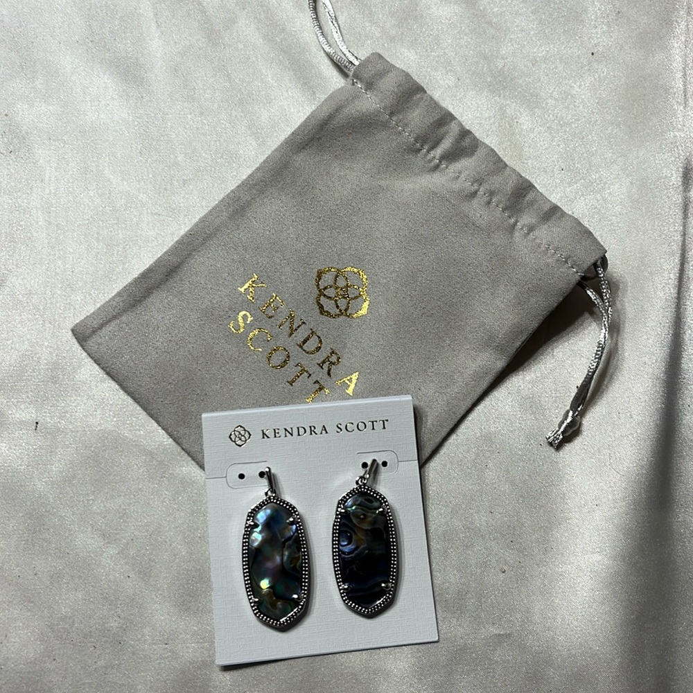 Kendra Scott abalone Elle earrings